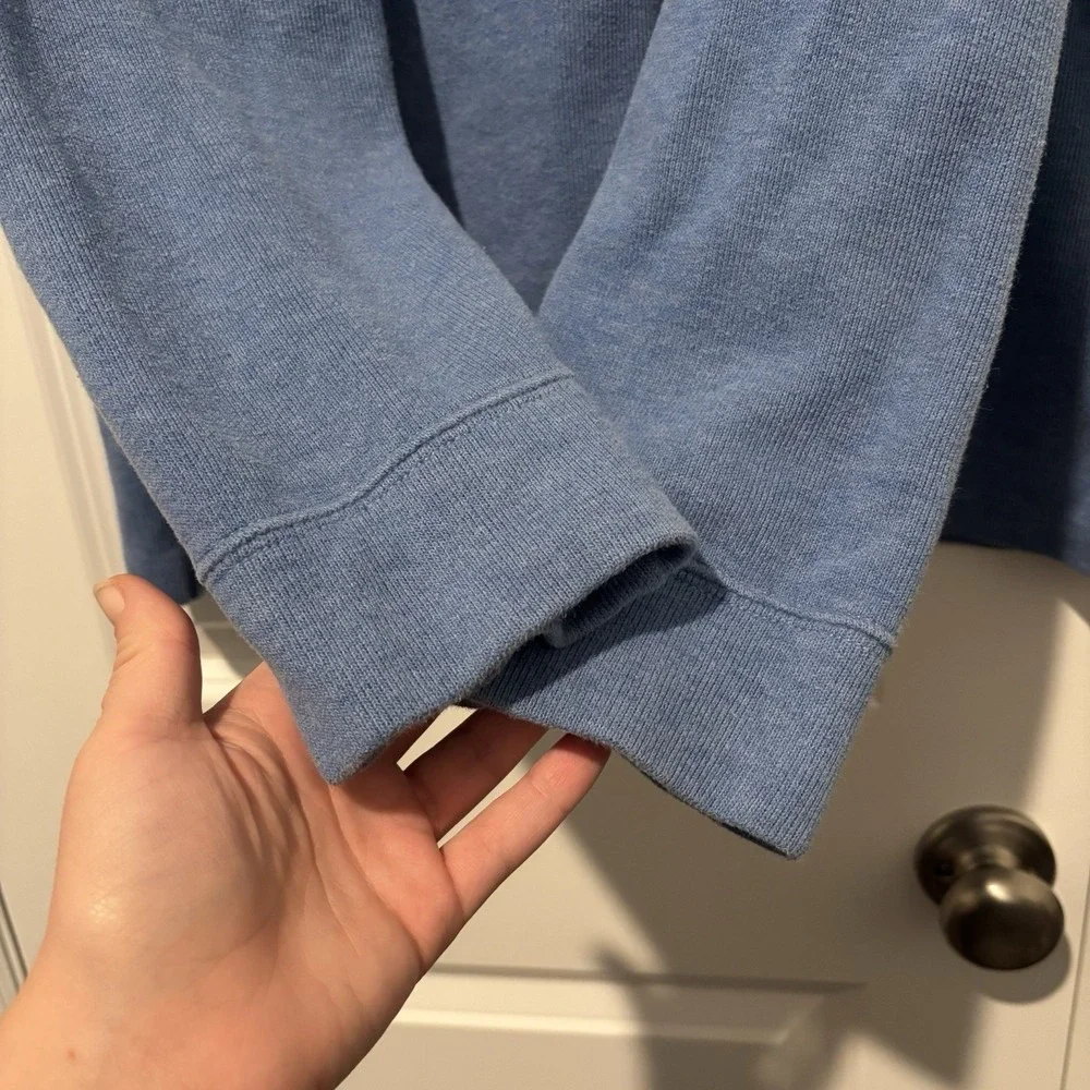 Polo Ralph Lauren Vintage Men's 1/4 Zip Sweater Size XL Knit Pullover Blue‎